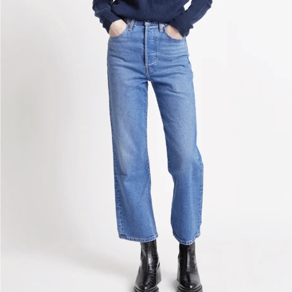 LEVIS RIBCAGE CROPPED BOOTCUT WOMEN'S JEANS Size 24